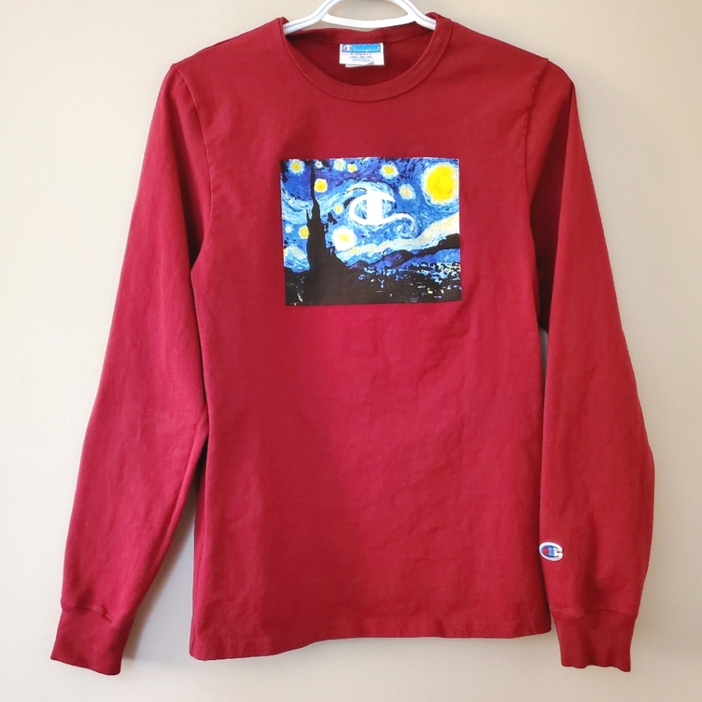 Champion - Starry Night Van Gogh limited edition long sleeve - Size XS